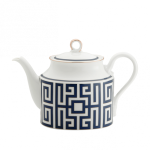 Ginori Labirinto Blue Teapot w /Cover - 30 oz.